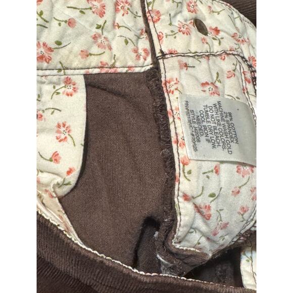 Guess Brown Corduroy Stretch Flare Low Rise Pants Jeans Y2K Style Women's 27 - Picture 14 of 14